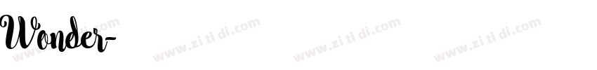 Wonder字体转换