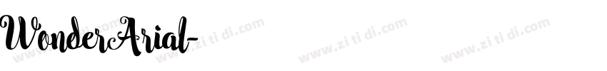 WonderArial字体转换