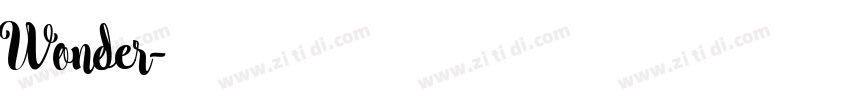 Wonder字体转换