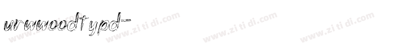 URWWoodTypD字体转换