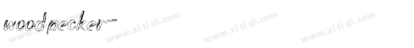 woodpecker字体转换