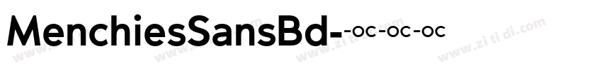 MenchiesSansBd字体转换