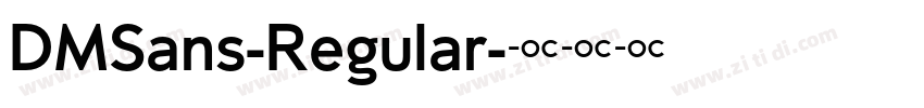 DMSans-Regular字体转换