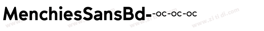 MenchiesSansBd字体转换
