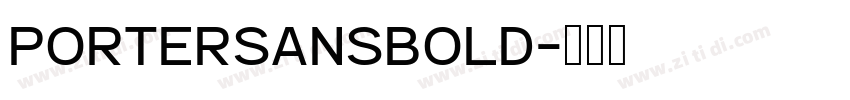PorterSansBold字体转换