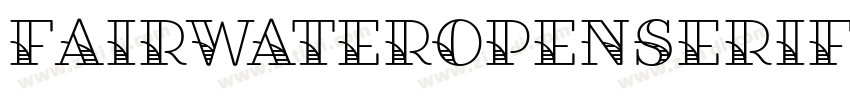 FairwaterOpenSerif字体转换