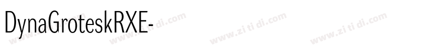 DynaGroteskRXE字体转换