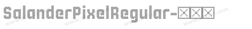 SalanderPixelRegular字体转换