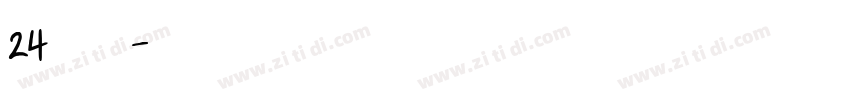 24像素字体转换
