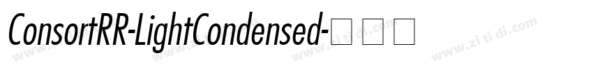 ConsortRR-LightCondensed字体转换