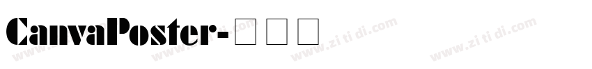 CanvaPoster字体转换