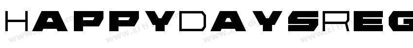 HappyDaysRegular字体转换 HappyDaysRegular字体转换