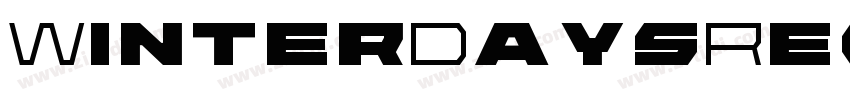 WinterDaysRegular字体转换