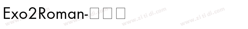 Exo2Roman字体转换