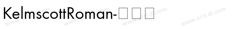 KelmscottRoman字体转换
