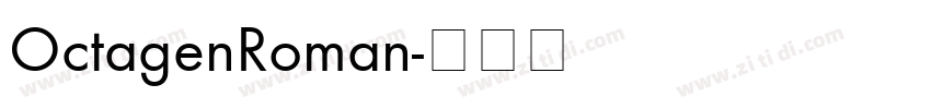 OctagenRoman字体转换