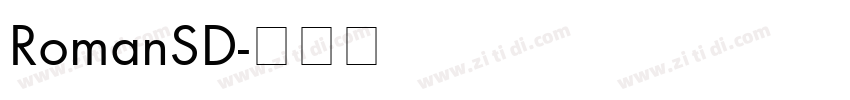 RomanSD字体转换