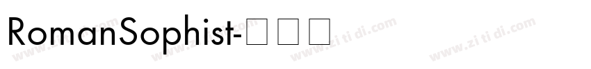 RomanSophist字体转换