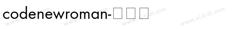 codenewroman字体转换