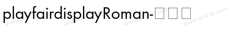 playfairdisplayRoman字体转换