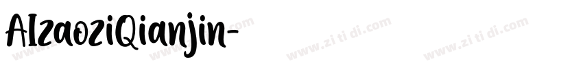 AIzaoziQianjin字体转换