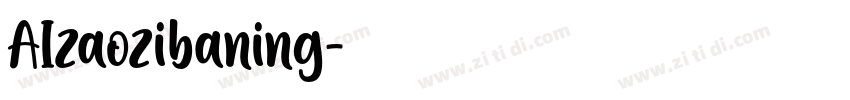 AIzaozibaning字体转换
