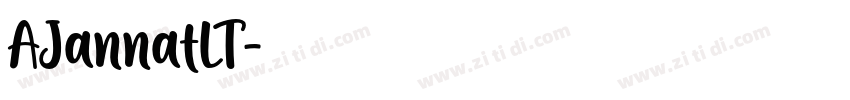 AJannatLT字体转换