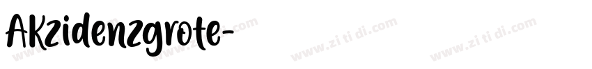 AKzidenzgrote字体转换