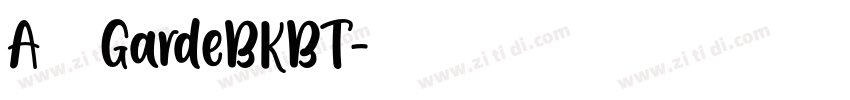 A半天GardeBKBT字体转换