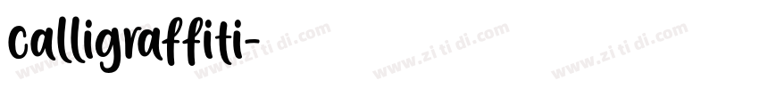 calligraffiti字体转换