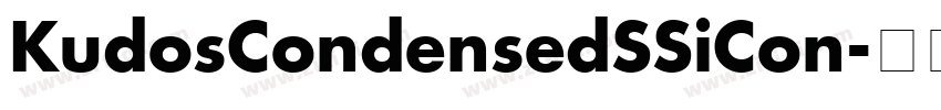 KudosCondensedSSiCon字体转换 KudosCondensedSSiCon字体转换