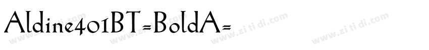 Aldine401BT-BoldA字体转换