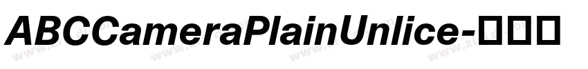 ABCCameraPlainUnlice字体转换 ABCCameraPlainUnlice字体转换