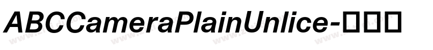 ABCCameraPlainUnlice字体转换 ABCCameraPlainUnlice字体转换