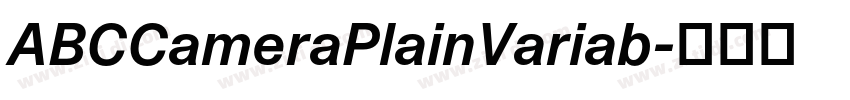ABCCameraPlainVariab字体转换 ABCCameraPlainVariab字体转换