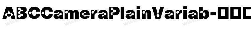 ABCCameraPlainVariab字体转换 ABCCameraPlainVariab字体转换