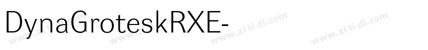 DynaGroteskRXE字体转换