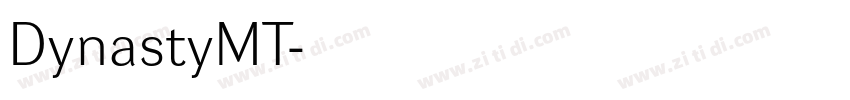 DynastyMT字体转换