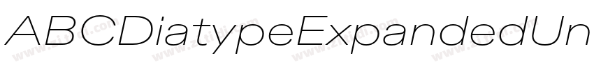 ABCDiatypeExpandedUn字体转换 ABCDiatypeExpandedUn字体转换
