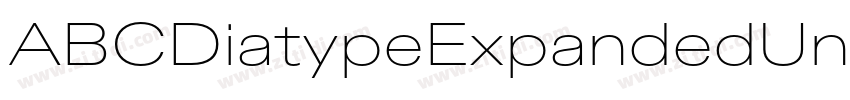 ABCDiatypeExpandedUn字体转换 ABCDiatypeExpandedUn字体转换