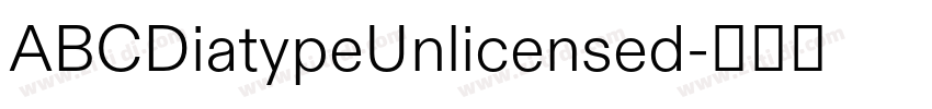 ABCDiatypeUnlicensed字体转换