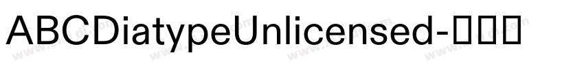 ABCDiatypeUnlicensed字体转换