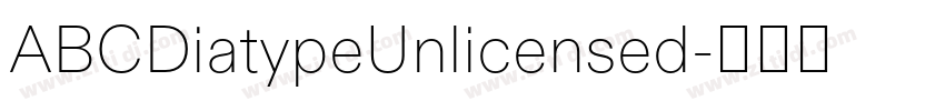 ABCDiatypeUnlicensed字体转换