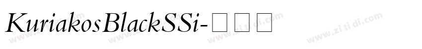 KuriakosBlackSSi字体转换