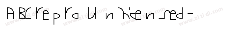 ABCreproUnlicensed字体转换 ABCreproUnlicensed字体转换