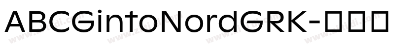 ABCGintoNordGRK字体转换