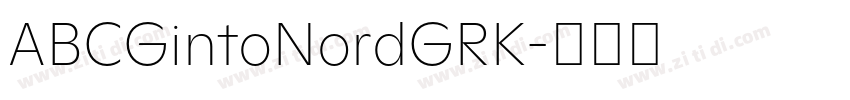 ABCGintoNordGRK字体转换