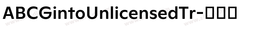 ABCGintoUnlicensedTr字体转换