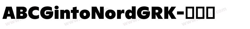 ABCGintoNordGRK字体转换