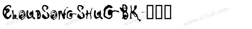 CloudSongShuGBK字体转换